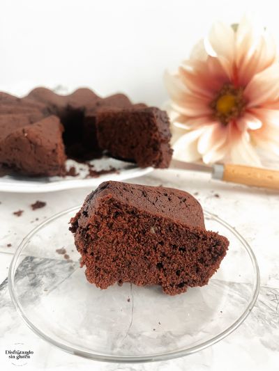Plum cake de chocolate sin gluten