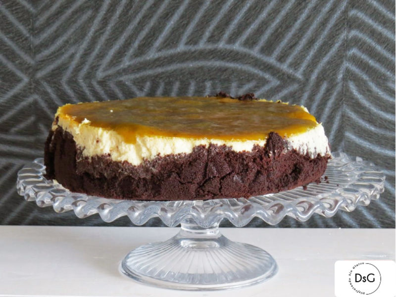 tarta de queso con galletas tipo oreo sin gluten