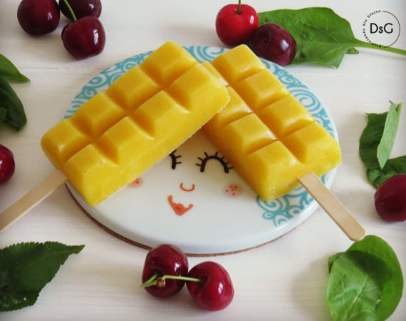 deliciosos polos casero de mango sin gluten