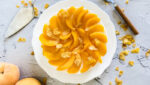 Tarta de yogur y melocotón sin gluten