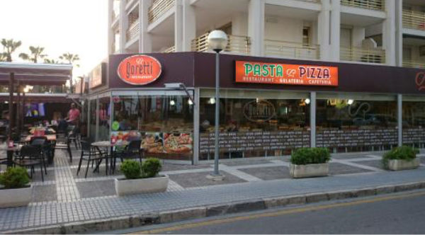 pizzería sin gluten en Salou
