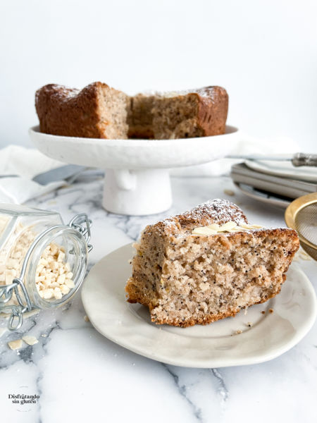 Bizcocho sin gluten de almendras