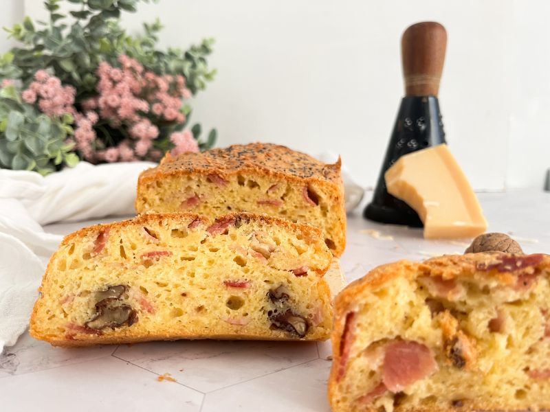 Cake de queso y bacon