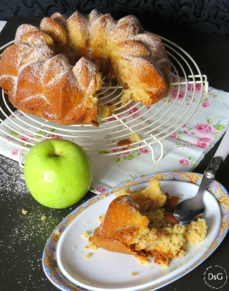 bundt cake de manzana caramelizada sin gluten