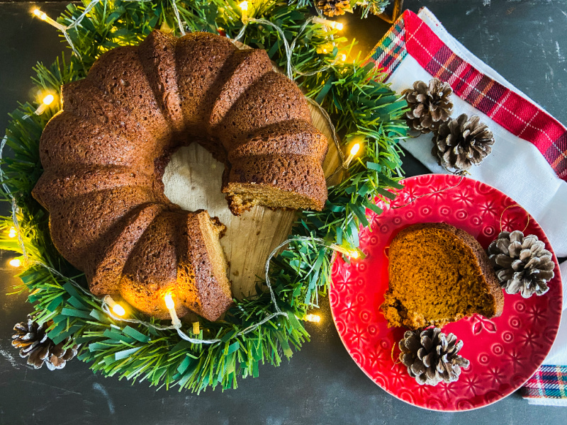 Bundt cake de jengibre y miel