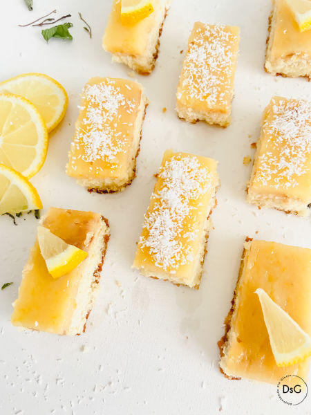 Gluten free Lemond Curd bars