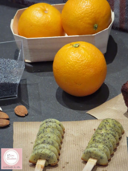 pila cake de naranja y semillas de amapola sin gluten