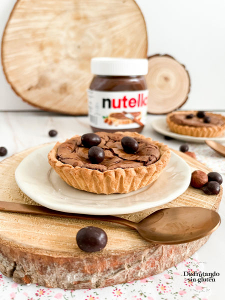 Tartaletas de nutella sin gluten