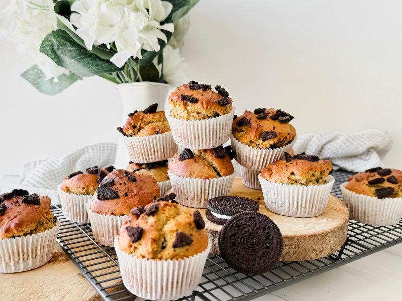 Receta muffins de galletas oreo sin gluten