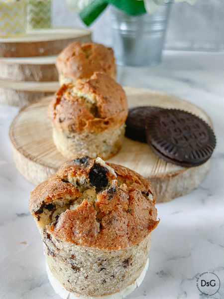 Muffins galletas oreo