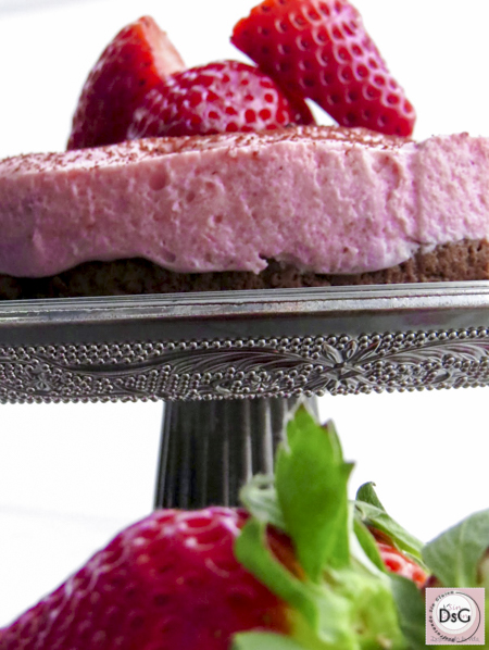 mousse de fresas sin gluten