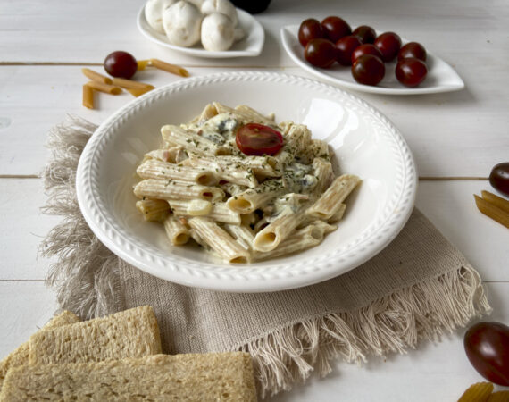 Pasta carbonara sin gluten