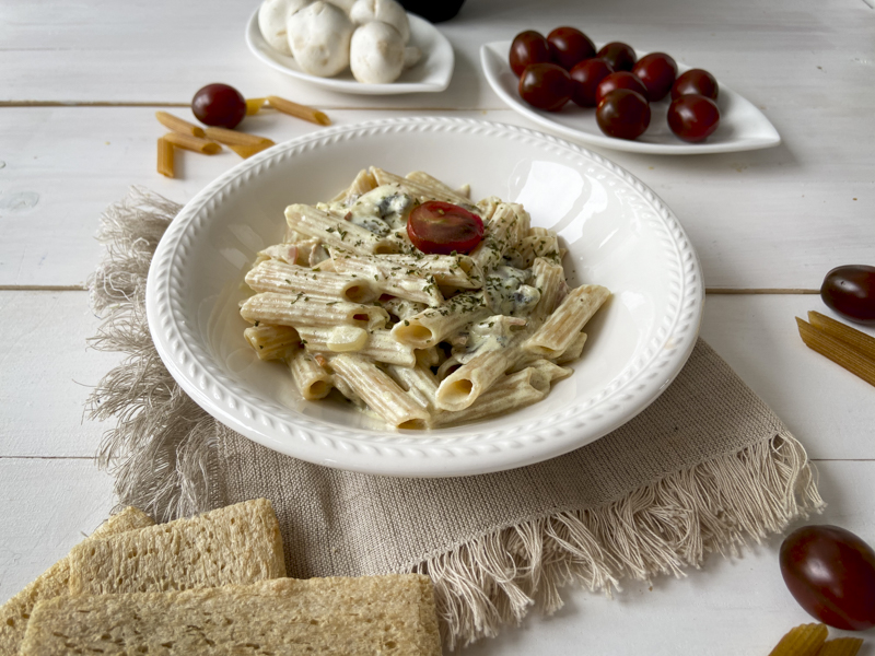 Pasta carbonara sin gluten