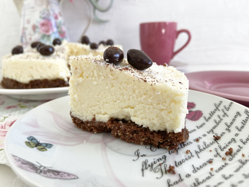 Tarta de queso y coco sin gluten