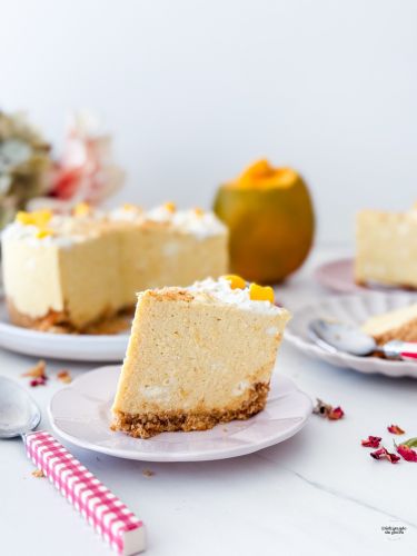 Receta de tarta de queso y mango