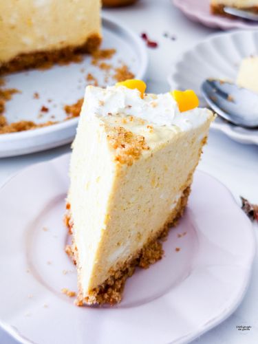 Tarta de queso y mango sin gluten
