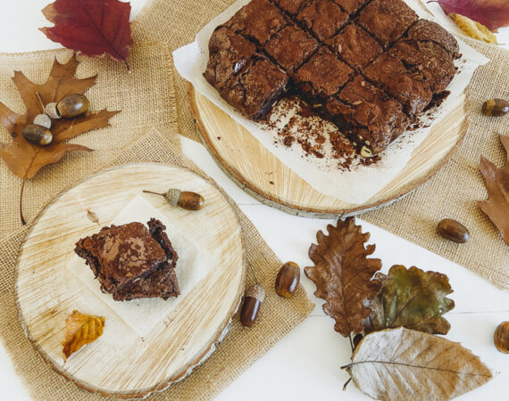 Brownie de castañas y chocolate sin gluten