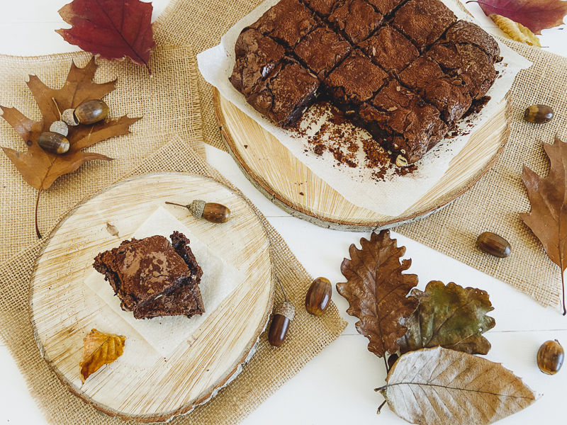 Brownie de castañas sin gluten