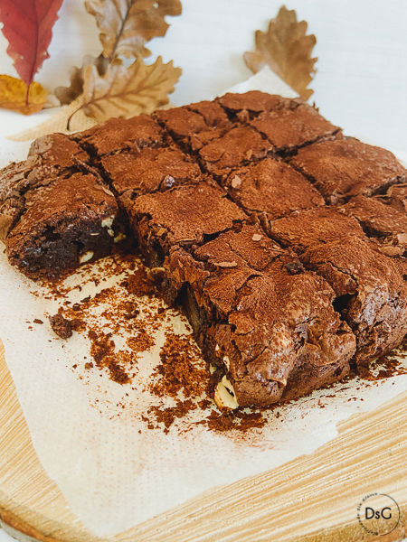 Brownie sin gluten de harina de castañas