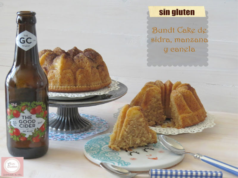 bundt cake de sidra sin gluten