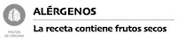 la receta contiene frutos secos