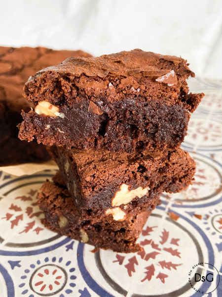 Receta de brownie clásico sin gluten