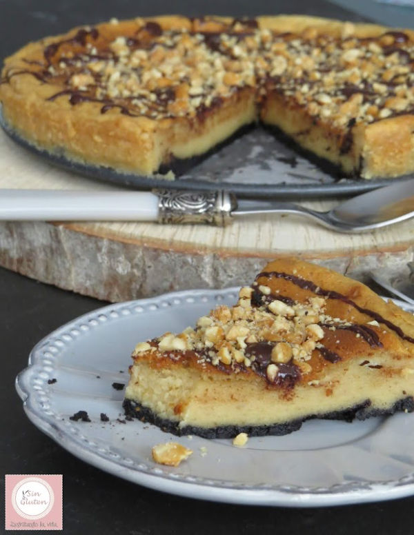 tarta mantequilla cacahuetes sin gluten