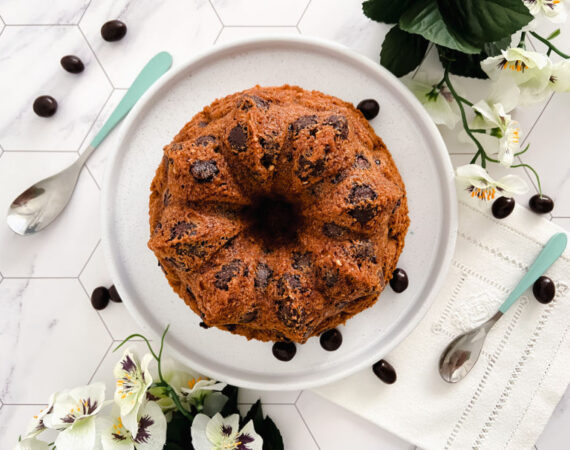 Bundt cake de tiramisú sin gluten