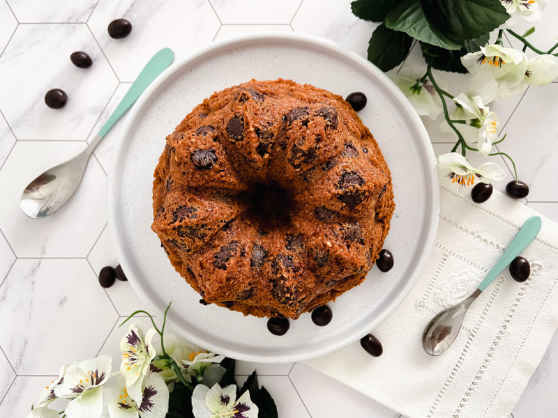 Bundt cake de tiramisú sin gluten