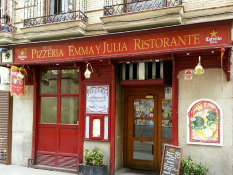 Pizzería Emma Y Julia sin gluten Madrid