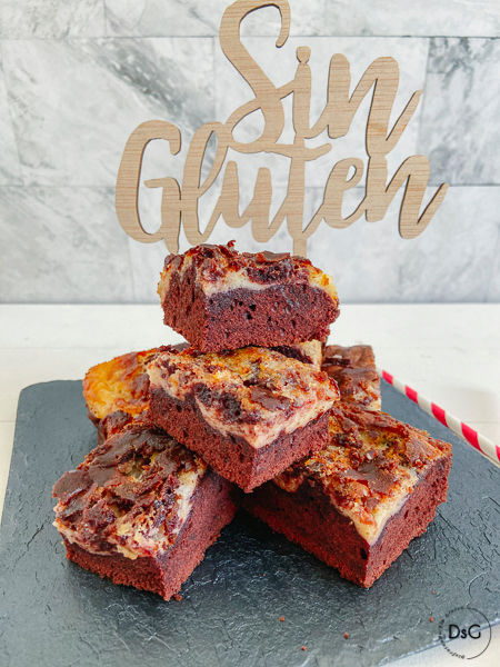 Brownie sin gluten red velvet