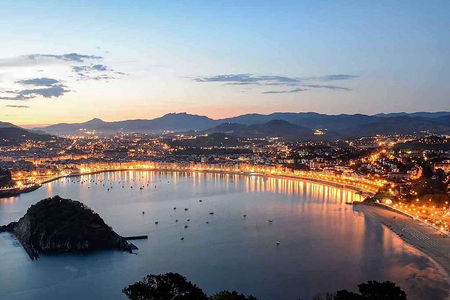 Vista panorámica de San Sebastián