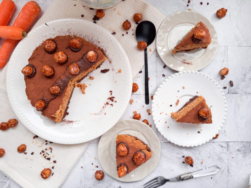 Tarta de queso y zanahoria sin gluten