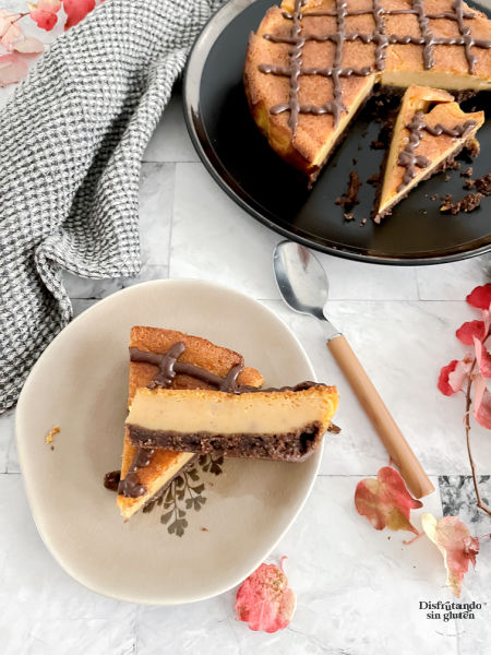 Tarta sin gluten de queso y calabaza