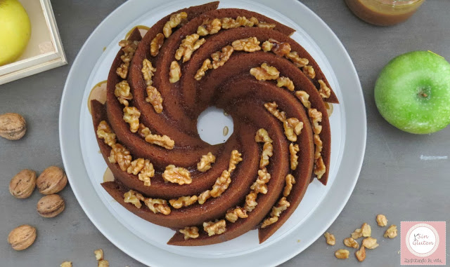 bundt cake toffe, nueces y Caramelo Salado