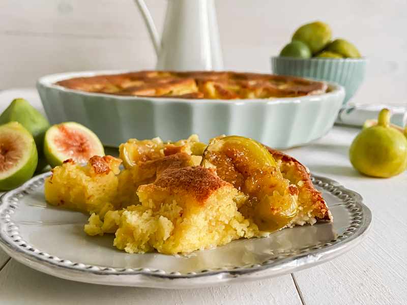 Tarta de almendras e higos