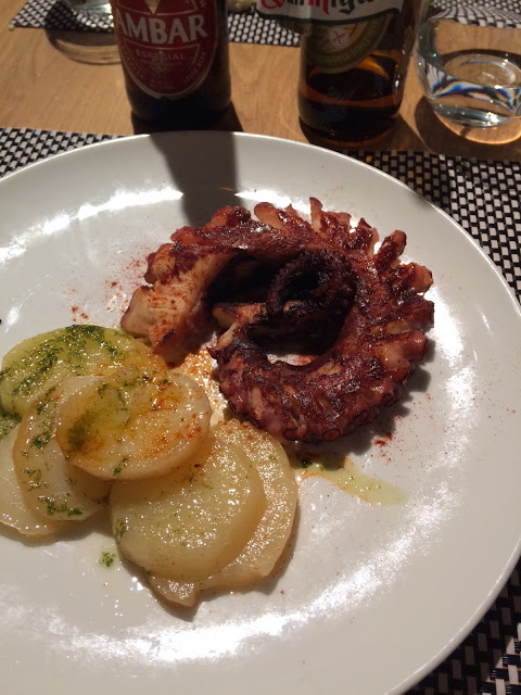 pulpo sin gluten restaurante patio de comedias de Pamplona