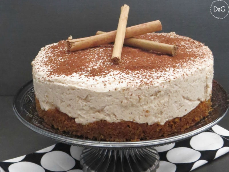 tarta de queso y canela sin gluten