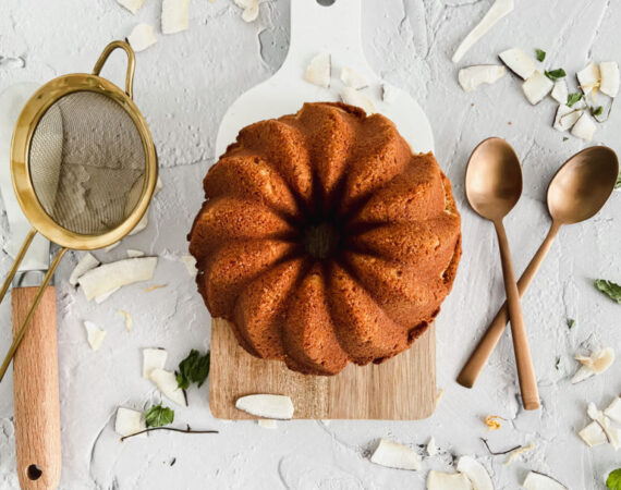 Bundt Cake de coco sin gluten