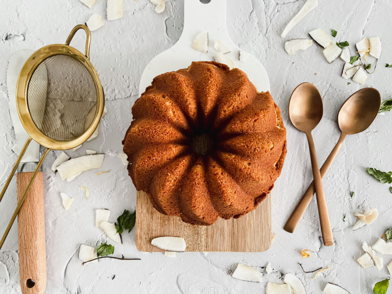 Bundt cake de coco