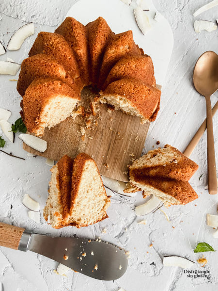 Receta de bundt cake de coco sin gluten