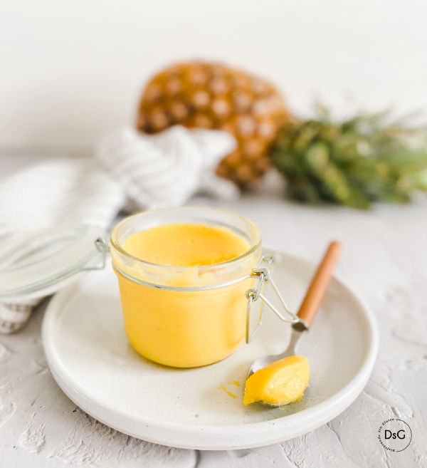 Crema de piña sin gluten