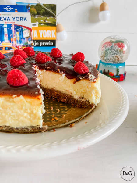 receta de la tarta de queso New York sin gluten