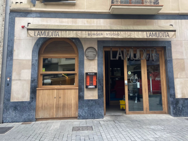 Hamburguesería La Mudita sin gluten Pamplona