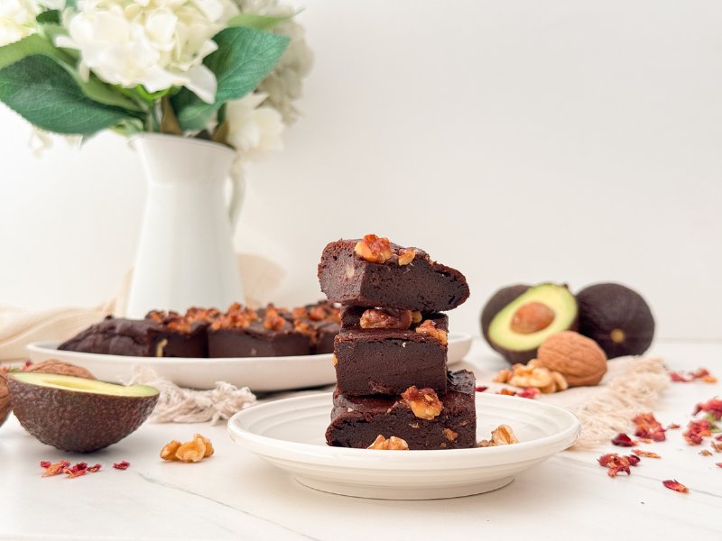Brownie de aguacate sin gluten