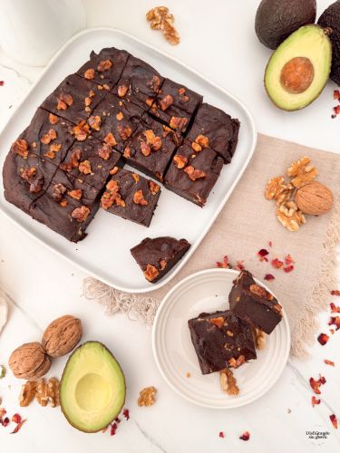 Brownie de aguacate sin gluten