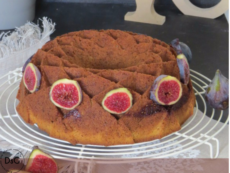 bundt cake de higos sin gluten