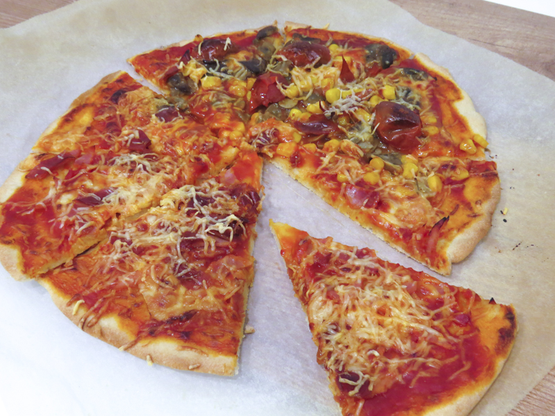 masa de pizza sin gluten