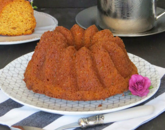 receta de Bundt cake de calabaza y queso sin gluten