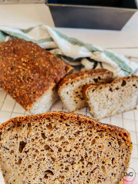 pan de trigo sarraceno y semillas sin gluten